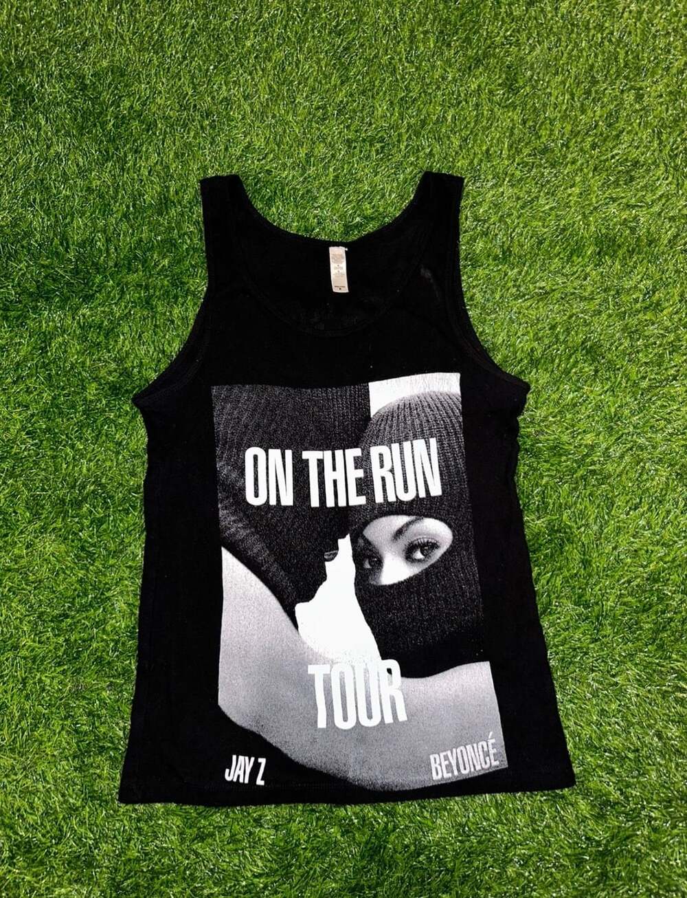 Beyoncé and Jay Z 2014 On The Run Tour Concert Tank Top Black Medium